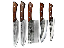 Seido Caveman 5-Piece Butcher Knife Set