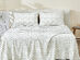 3-Piece Floral Print Microfiber Sheet Set (Green/Twin)