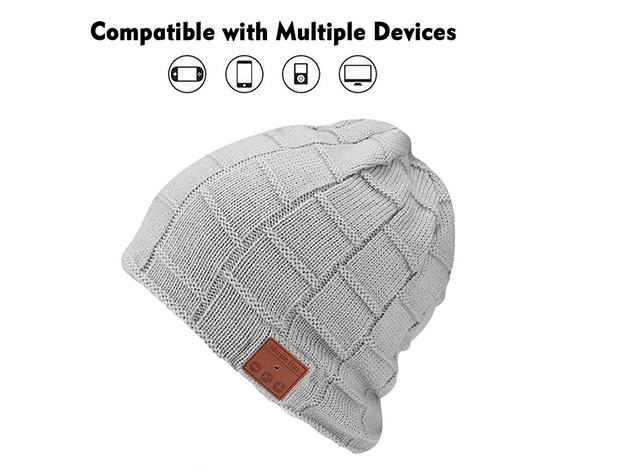 Beanie Jam Faux Fur Lined Bluetooth Knit Hat
