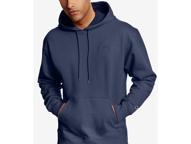 Champion Men's Powerblend Fleece Hoodie Navy Size Large