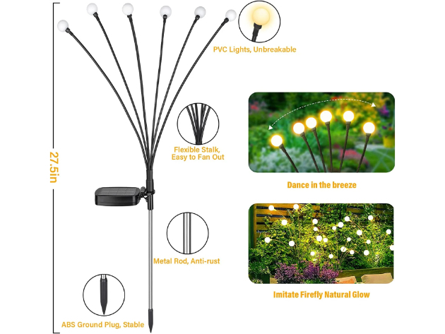 Firefly Lights with Highly Flexible Copper Wires 4 Pack