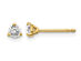 1/4 Carat (ctw VS2-Si1, D-E-F) Lab Grown Diamond Solitaire Stud Earrings in 14K Yellow Gold
