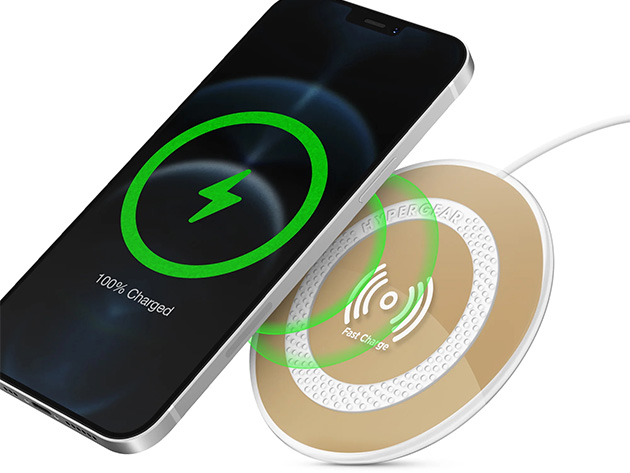 HyperGear ChargePad Pro 15W Wireless Charger Gold