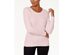 Karen Scott Women's Cable-Knit Crewneck Sweater Pink Size Extra Large