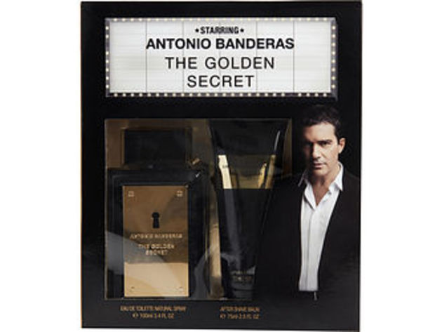 ANTONIO BANDERAS THE GOLDEN SECRET by Antonio Banderas EDT SPRAY 3.4 OZ & AFTERSHAVE BALM 2.5 OZ For MEN