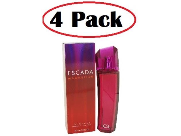 4 Pack of Escada Magnetism by Escada Eau De Parfum Spray 2.5 oz