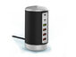 6-Port USB Fast Charge Tower Black