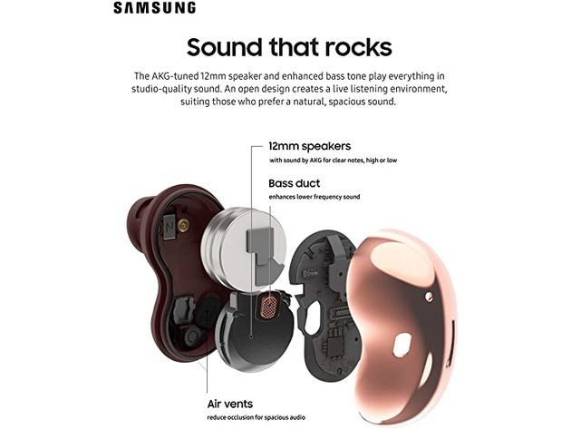 Samsung SM-R180NZRAXAR Galaxy Buds Live, True Wireless Earbuds - Mystic Red (Refurbished)