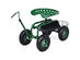 Costway Garden Cart Rolling Work Seat for Planting w/Extendable Handle - Green