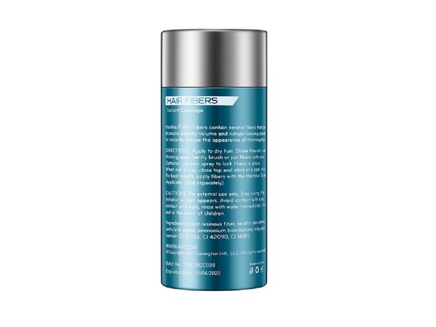 HairMax for Density Instant Coverage Hair Fibers Hair Loss Concealer with Shaker-Top Bottle Container, Brown