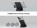 Magnetic Wireless 5000mAh Portable Charger with Foldable Stand