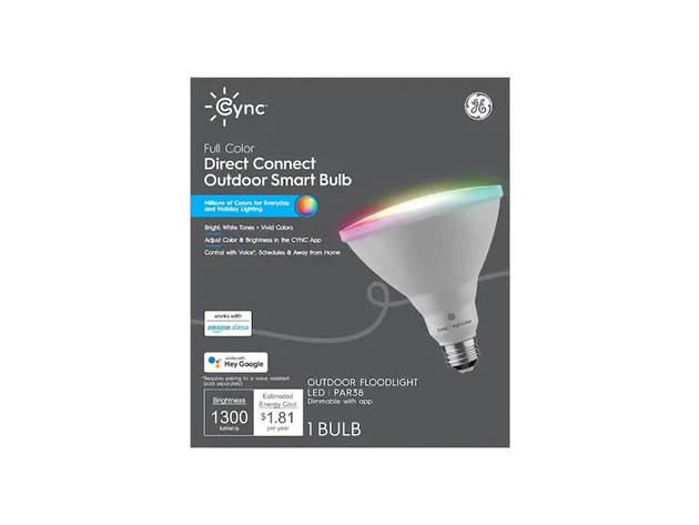 Cync by GE 93129692 LED Cync Full Color Par38 Light Bulb