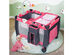 Costway Foldable Travel Baby Playpen Crib Infant Bassinet Bed Mosquito Net Music w/ Bag - Pink