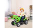 Kids Ride On Excavator Truck 12V Battery Powered Front Loader Digger BlueGreen - Green