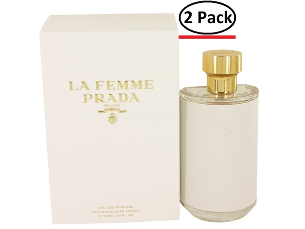 La Femme by Prada Eau De Parfum Spray 3.4 oz for Women (Package of 2)