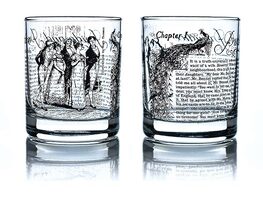 Literature Whiskey Glasses (Pride & Prejudice/Set of 2)