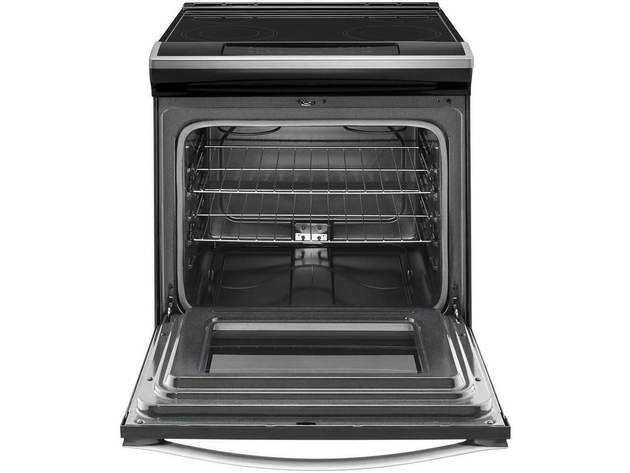 Whirlpool WEE510S0FS 4.8 Cu. Ft. Slide-In Smooth Top Stainless Steel Electric Range