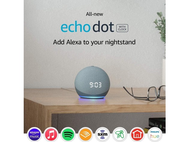 Echo Dot (4th Gen) - Smart Speaker with Clock and Alexa - Twilight  Blue