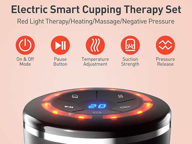 Smart Cupping Therapy Set with 8 Massage Cups