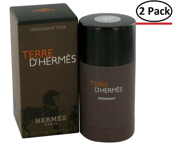 Terre D'Hermes by Hermes Deodorant Stick 2.5 oz for Men (Package of 2)