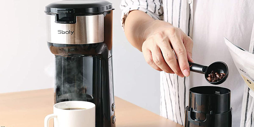 Coffee Machine, Gourmia GCM3600 Single Serve Coffee & Tea Maker