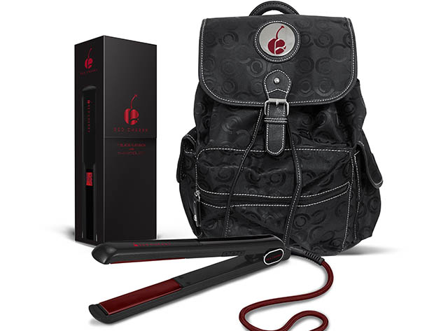 1" Professional Thermolon One Pass Digital Flat Iron + Backpack