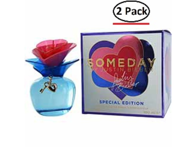 Someday By Justin Bieber By Justin Bieber Edt Spray 3.4 Oz (Limited Edition) For Women (Package Of 2)