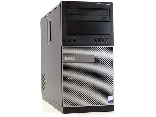 Dell Optiplex 9010 Tower Computer PC, 3.40 GHz Intel i7 Quad Core, 4GB DDR3 RAM, 240GB SSD Hard Drive, Windows 10 Home 64 bit (Renewed)