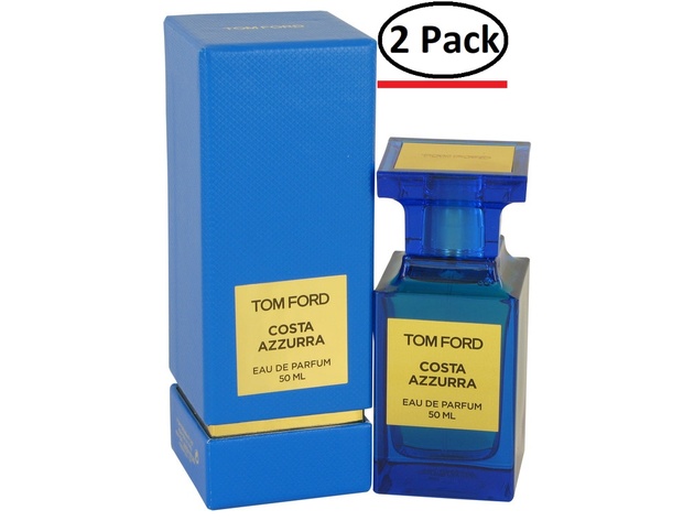 Tom Ford Costa Azzurra by Tom Ford Eau De Parfum Spray (Unisex) 1.7 oz for Women (Package of 2)