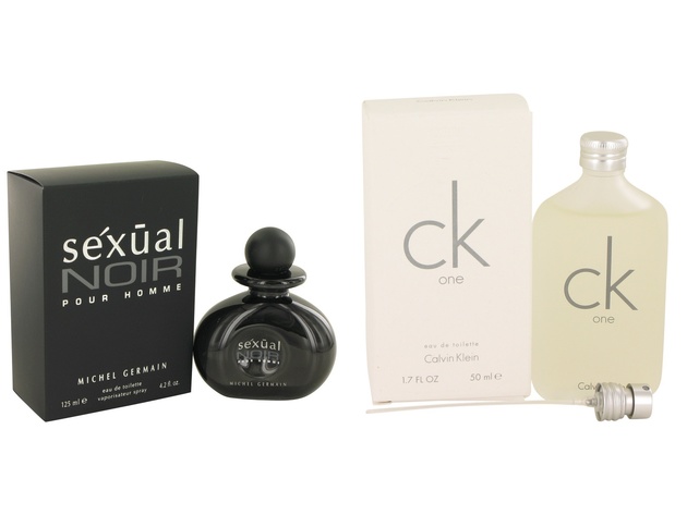 Gift set  Sexual Noir by Michel Germain EDT Spray 4.2 oz And  CK ONE EDT Pour/Spray (Unisex) 1.7 oz