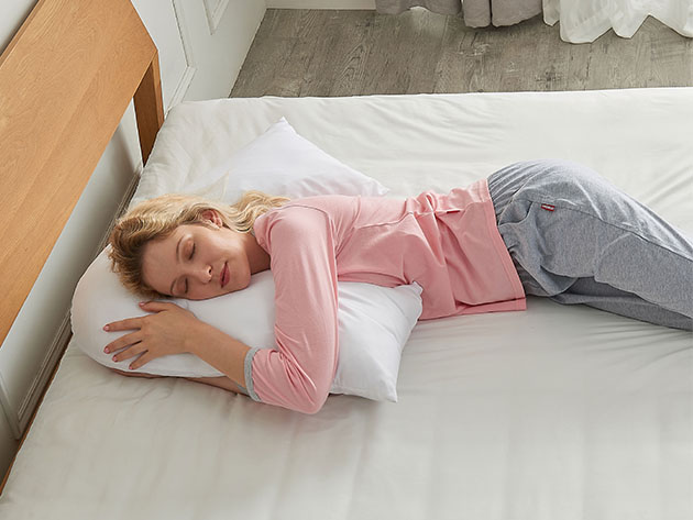 Cheer Collection Hypoallergenic Down Alternative Pregnancy V Pillow