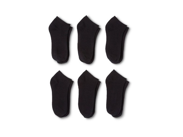 Men Low Cut Ankle Socks 9-11 Available in Black and White - Bulk Wholesale Packs - Black