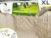  Meadowlark Dog Seat Cover (XL/Beige)