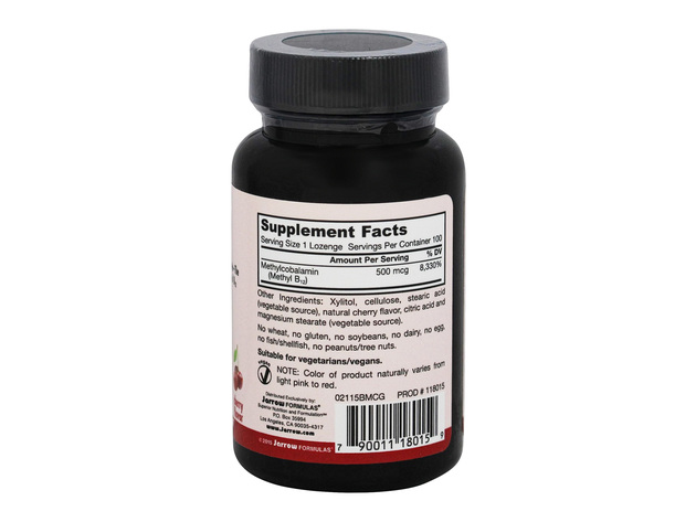 Jarrow Formulas - Methyl B12 500 mcg. - 100 Lozenges