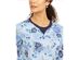 Karen Scott Women's Floral-Print Fleece Sweatshirt Blue Size Medium
