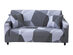 Modern Sofa Slipcover (Light Grey Geometric Pattern/2 Seater)