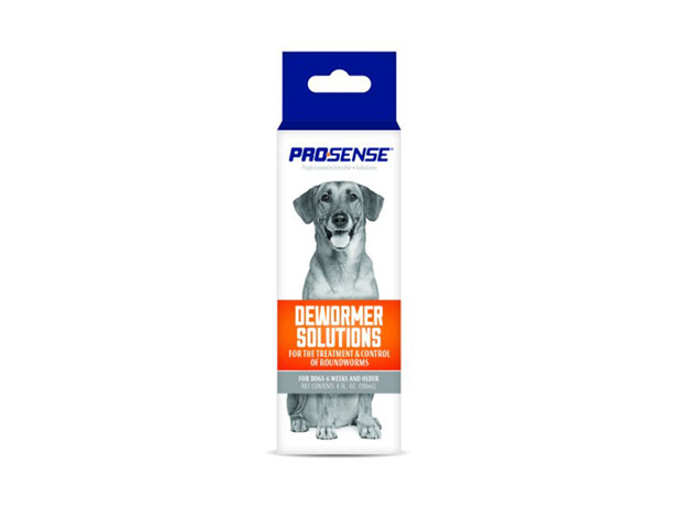 Pro-Sense Dewormer Grooming Solutions Roundworm Treatment for Dogs, Controls Large Roundworms in Your Dogs And Puppie, 4 Ounce