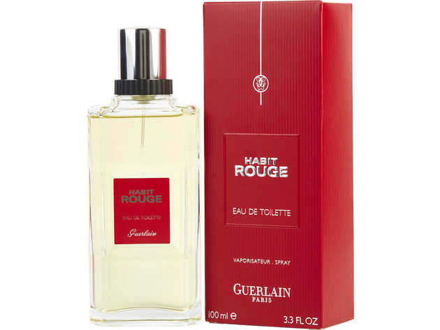 Habit Rouge By Guerlain Edt Spray 3 3 Oz For Men Package