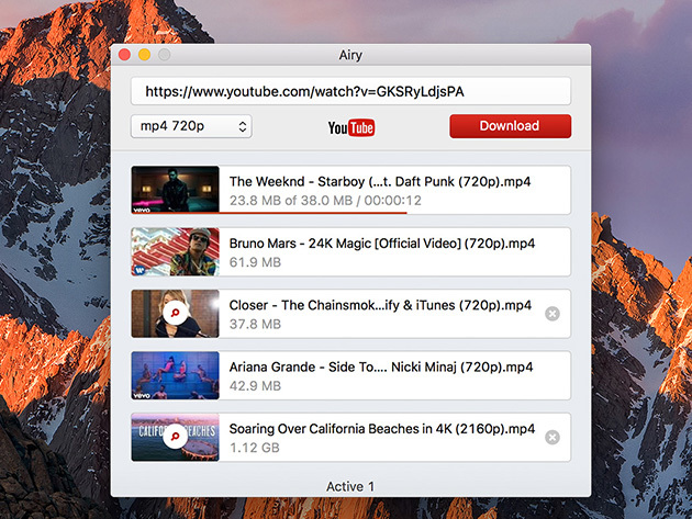 airy youtube downloader support