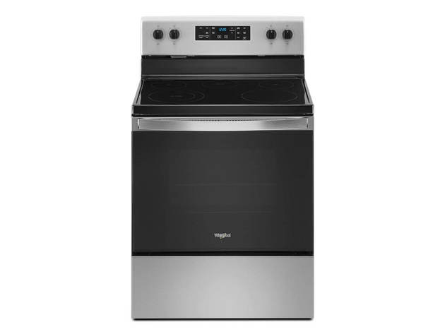 Whirlpool WFE505W0JS 5.3 Cu.Ft. Stainless Freestanding Electric Range