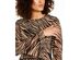Anne Klein Women's Tiered Zebra Print Dress Beige Size 2