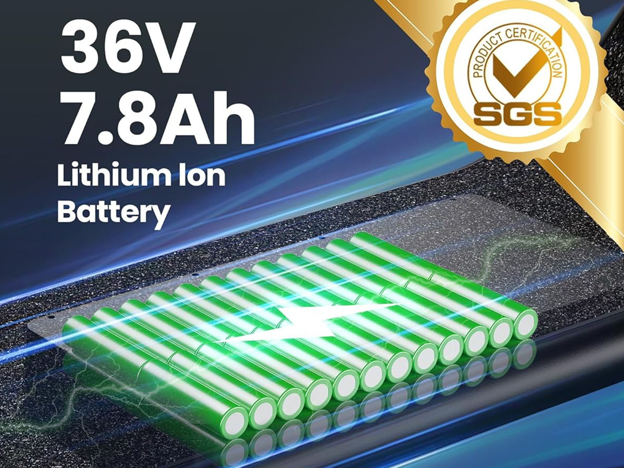 Gyroor C1S Electric Scooter with Removable Front & Back Basket