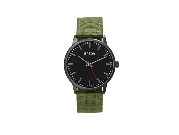 Breda Valor Watch (Gunmetal/Green)