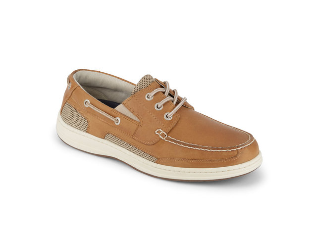 Dockers Mens Beacon Leather Casual Classic Boat Shoe with NeverWet - 9.5 W Tan