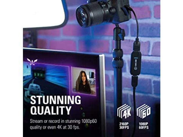 Elgato Cam Link 4K — Broadcast Live, Record via DSLR, Camcorder, or Action Cam (Used, Open Retail Box)