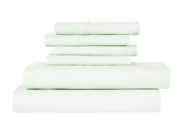 6-Piece Bamboo-Blend Comfort Luxury Sheet Set (Mint/King)