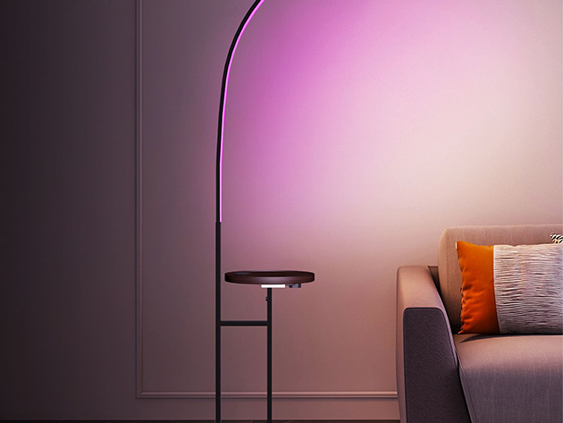 LampDepot LED Floor Lamp with Wireless Charger