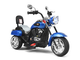 Costway 3 Wheel Kids Ride On Motorcycle 6V Battery Powered Electric Toy - Blue