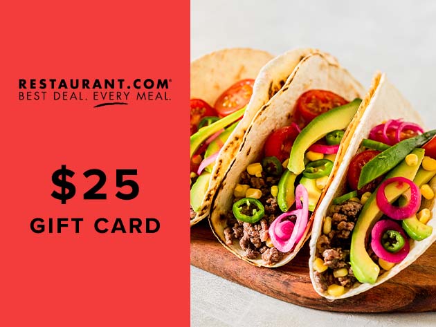 $25 Restaurant.com eGift Card