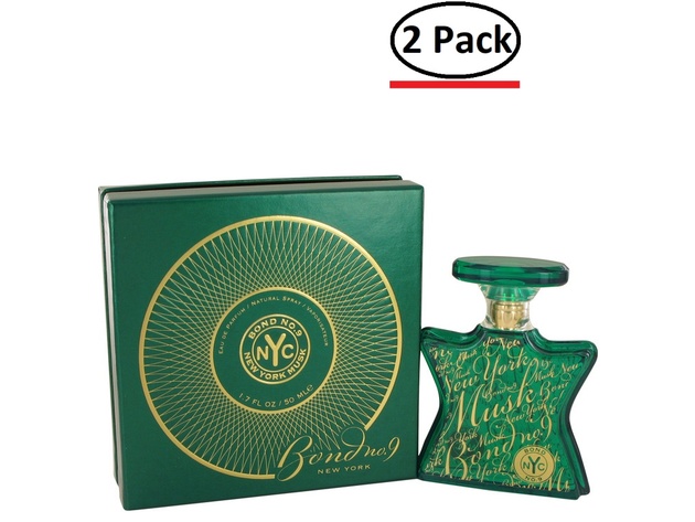 New York Musk by Bond No. 9 Eau De Parfum Spray 1.7 oz for Women (Package of 2)